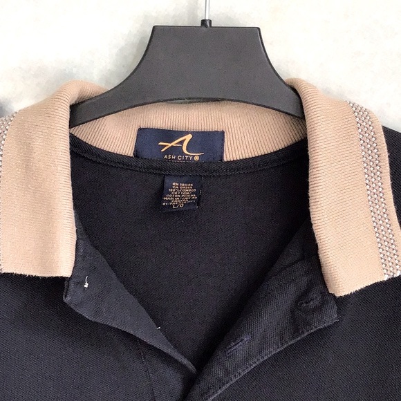 Vintage ASH CITY Golf Polo Shirt Size Large - Picture 4 of 5